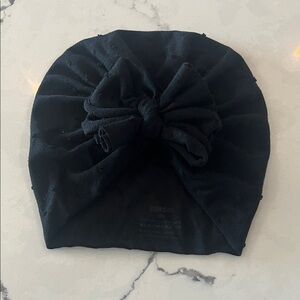 Black Kids Bow Hat Turban